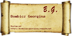 Bombicz Georgina névjegykártya